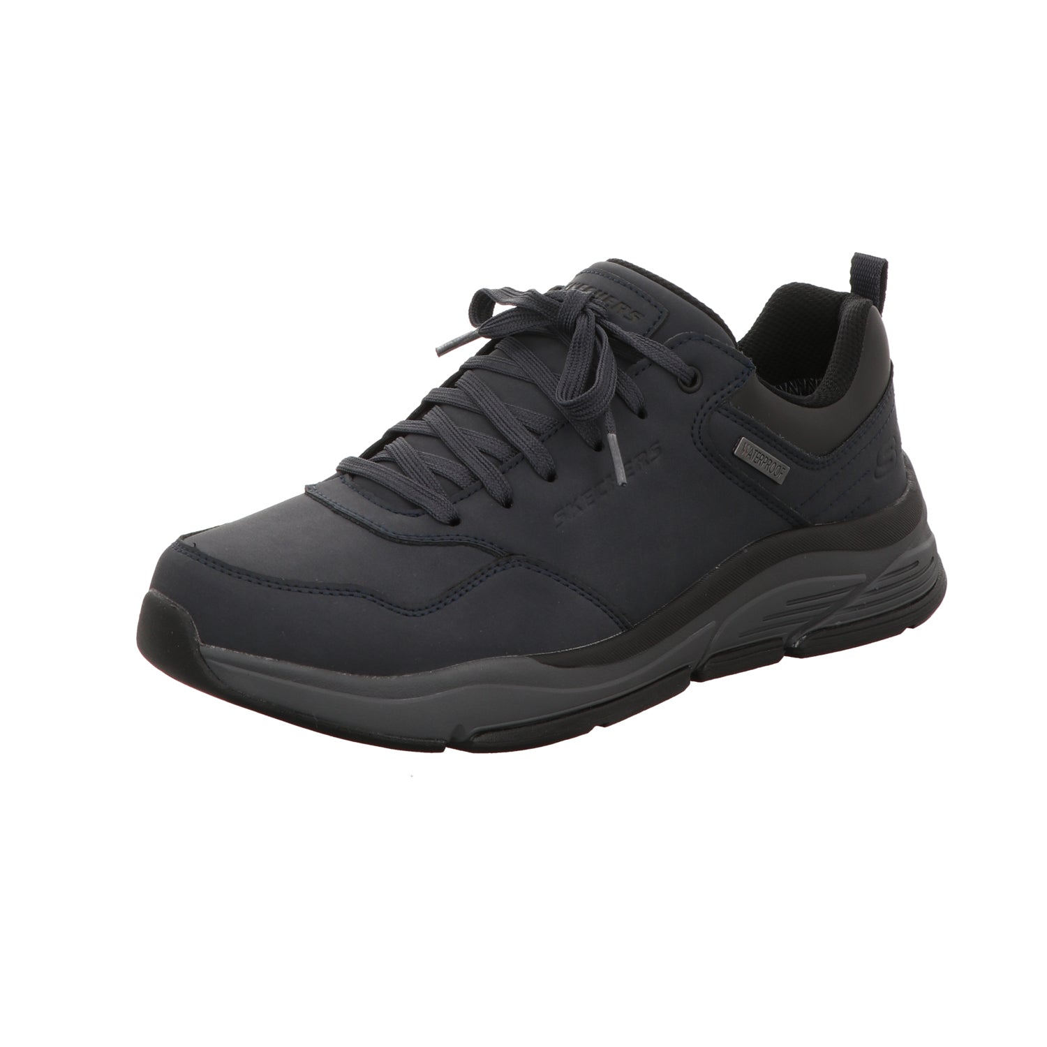 Skechers Herren Schnürschuh Relaxed Fit Benago Hombre in blau