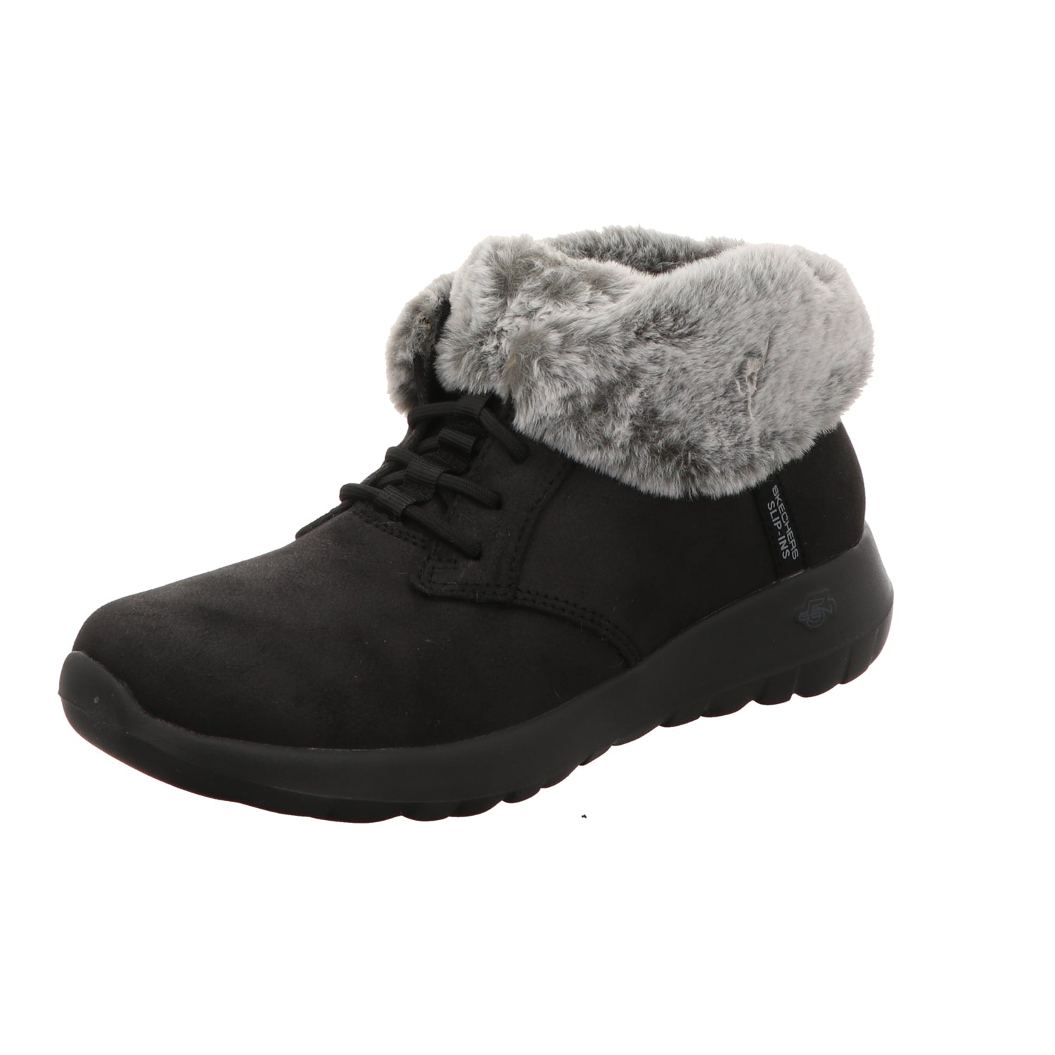 Skechers Damen Schnürstiefel Slip Ins On The Go Joy Cozy in schwarz