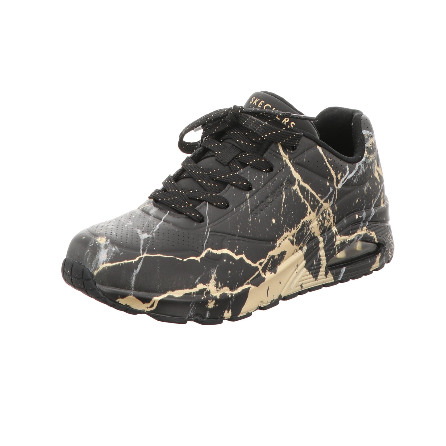 Skechers Damen Schnürschuh Uno Marbel Marvel in schwarz