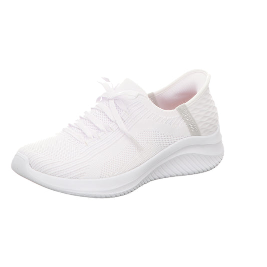Skechers Damen Slipper Slip Ins Ultra Flex 3:0 in weiss