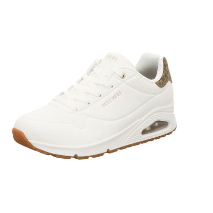 Skechers Damen Schnürschuh Uno-Jungle Nite in weiss