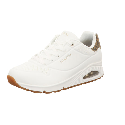 Skechers Damen Schnürschuh Uno-Jungle Nite in weiss