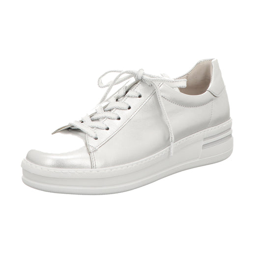 Gabor Damen Schnürschuh Florenz in silber