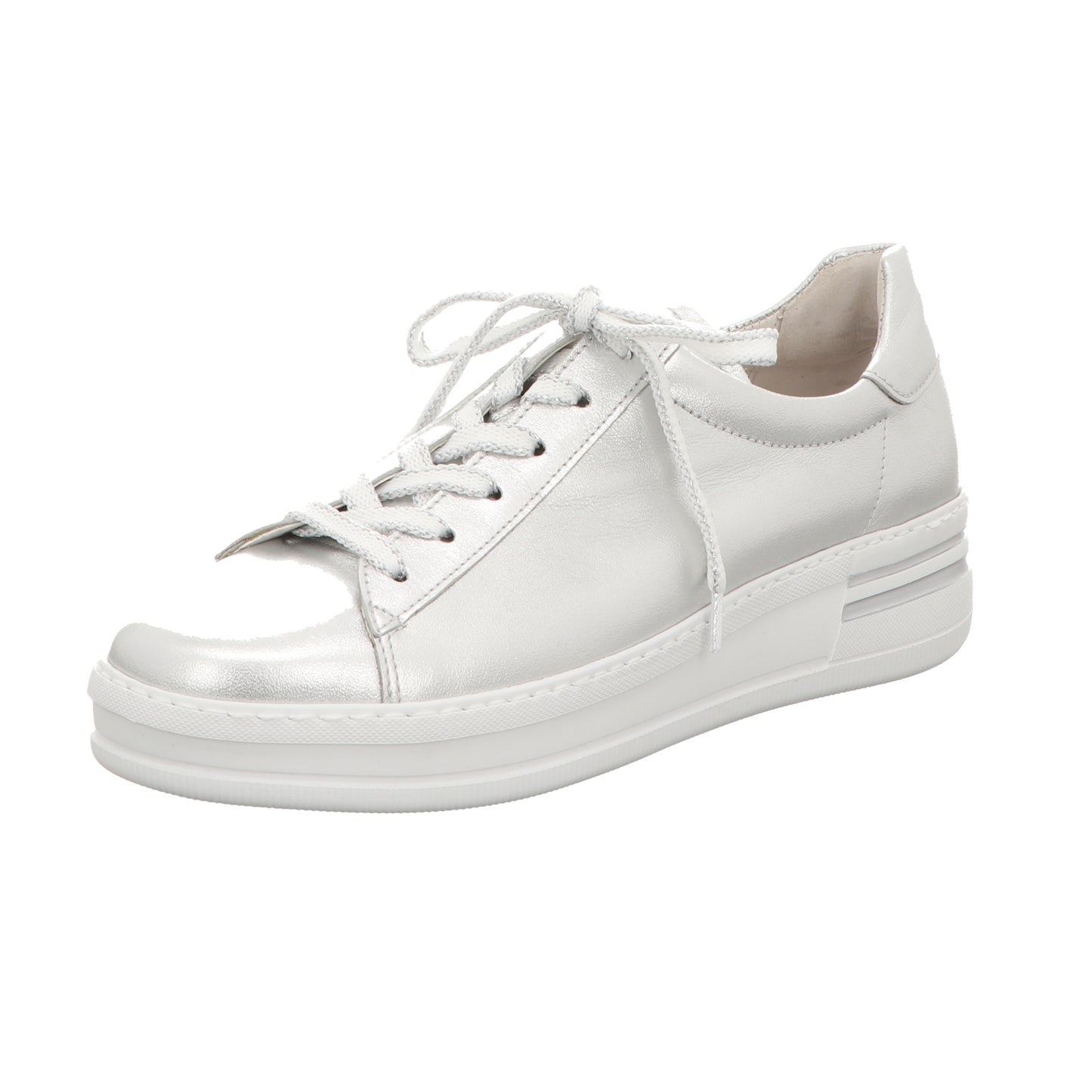 Gabor Damen Schnürschuh Florenz in silber