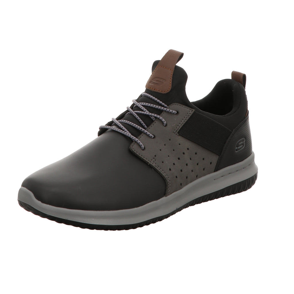 Skechers Herren Slipper Delson - Axton in schwarz