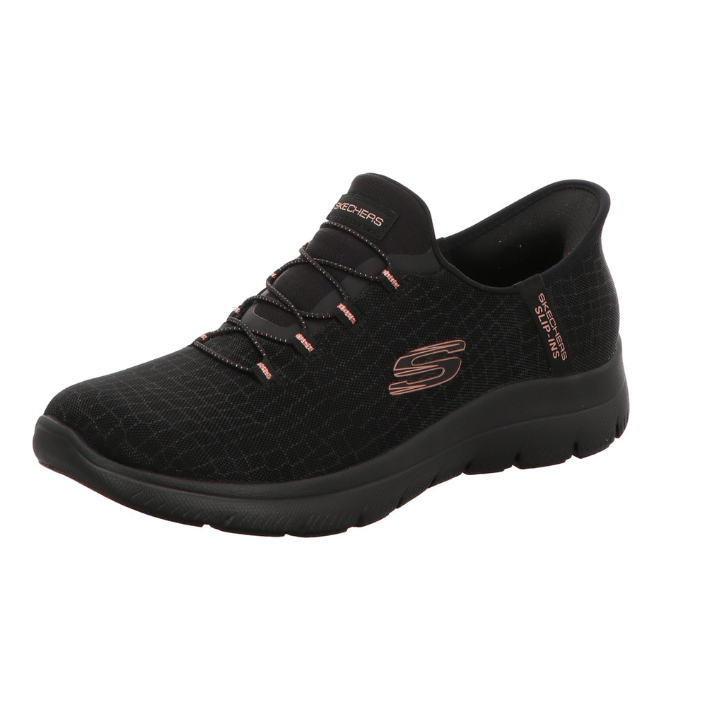 Skechers Damen Slipper Slip-Ins Summits-Classy in schwarz