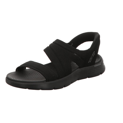 Skechers Damen Sandalette Slip-Ins: Go Walk Flex Sandal in schwarz