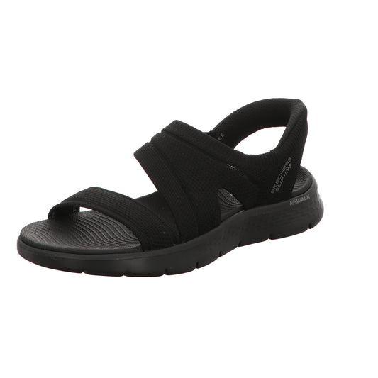Skechers Damen Sandalette Slip-Ins: Go Walk Flex Sandal in schwarz