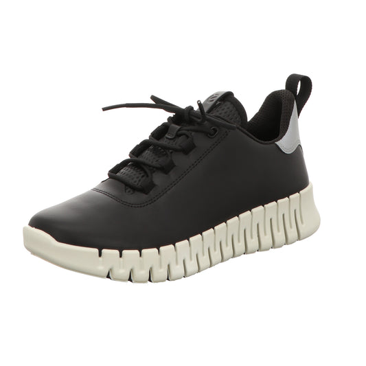 Ecco Damen Schnürschuh Gruuv in schwarz