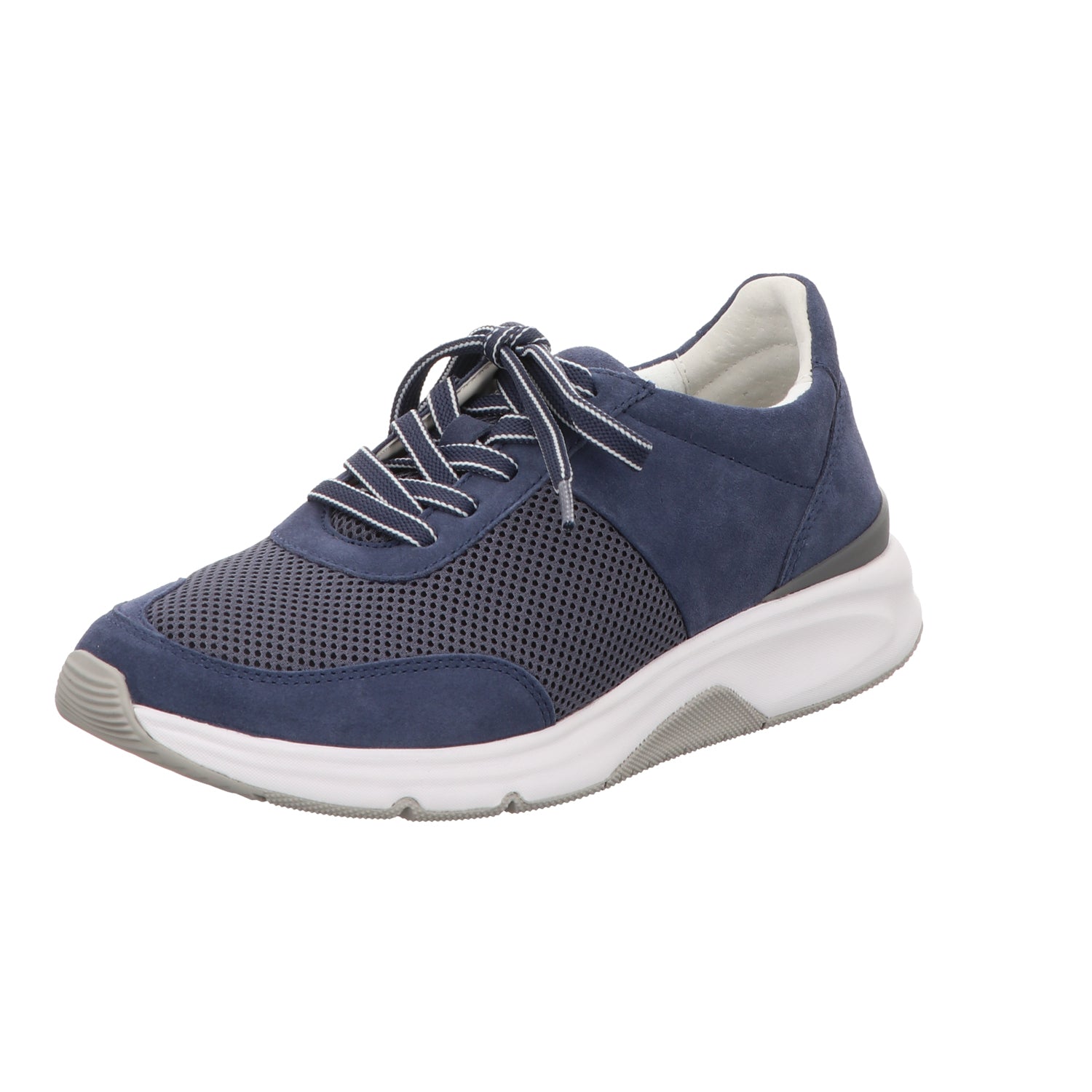 Gabor Damen Schnürschuh bequem Rolling Soft in blau
