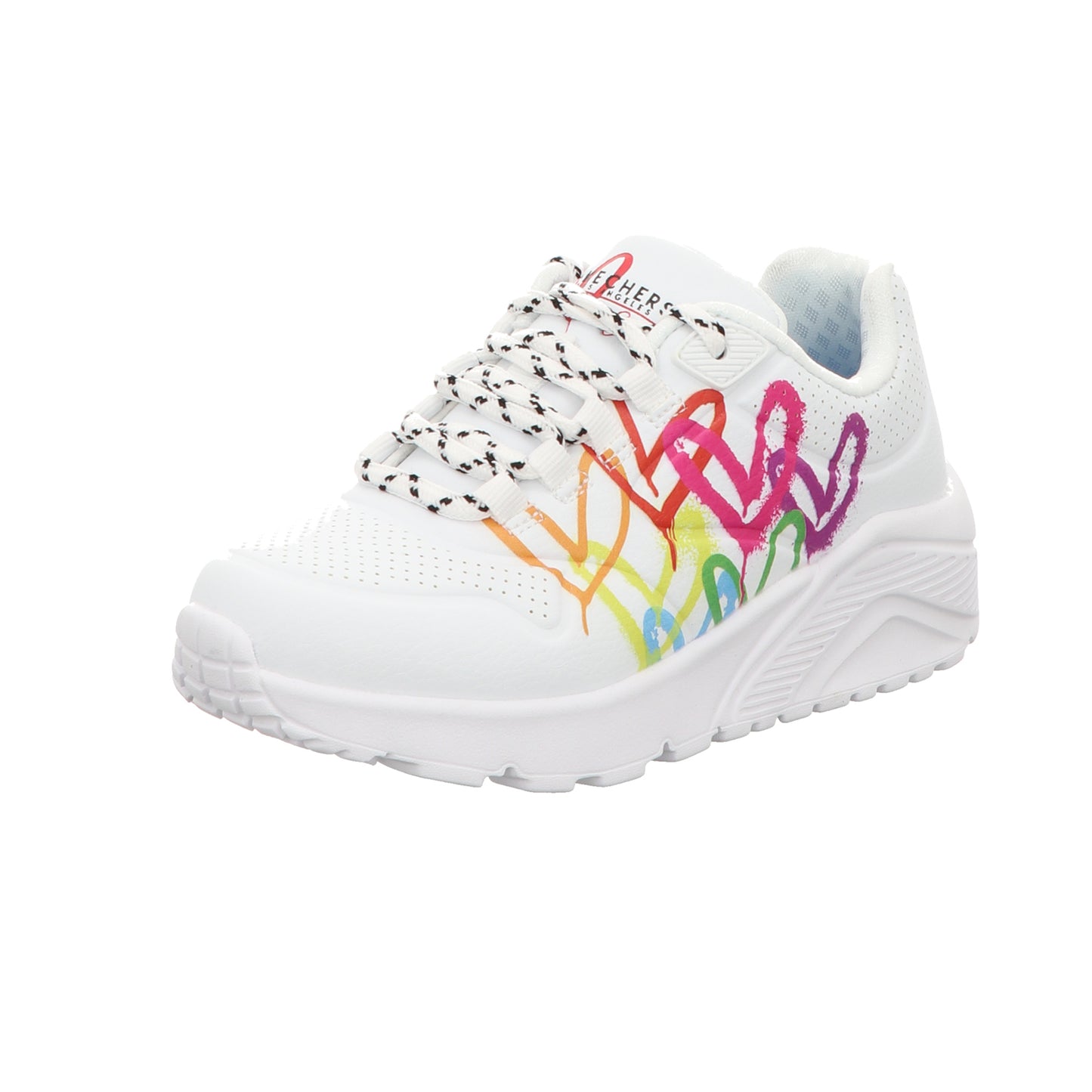 Skechers Damen Slipper Uno Lite Love Brights in weiss