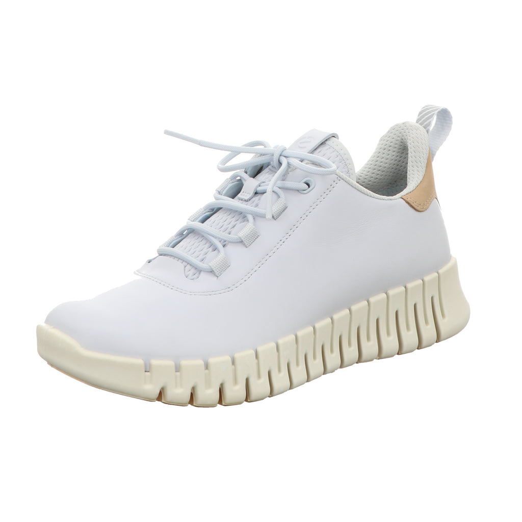 Ecco Damen Schnürschuh Gruuv in hellblau