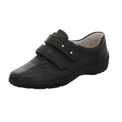 Waldläufer Damen Slipper bequem Henni in schwarz