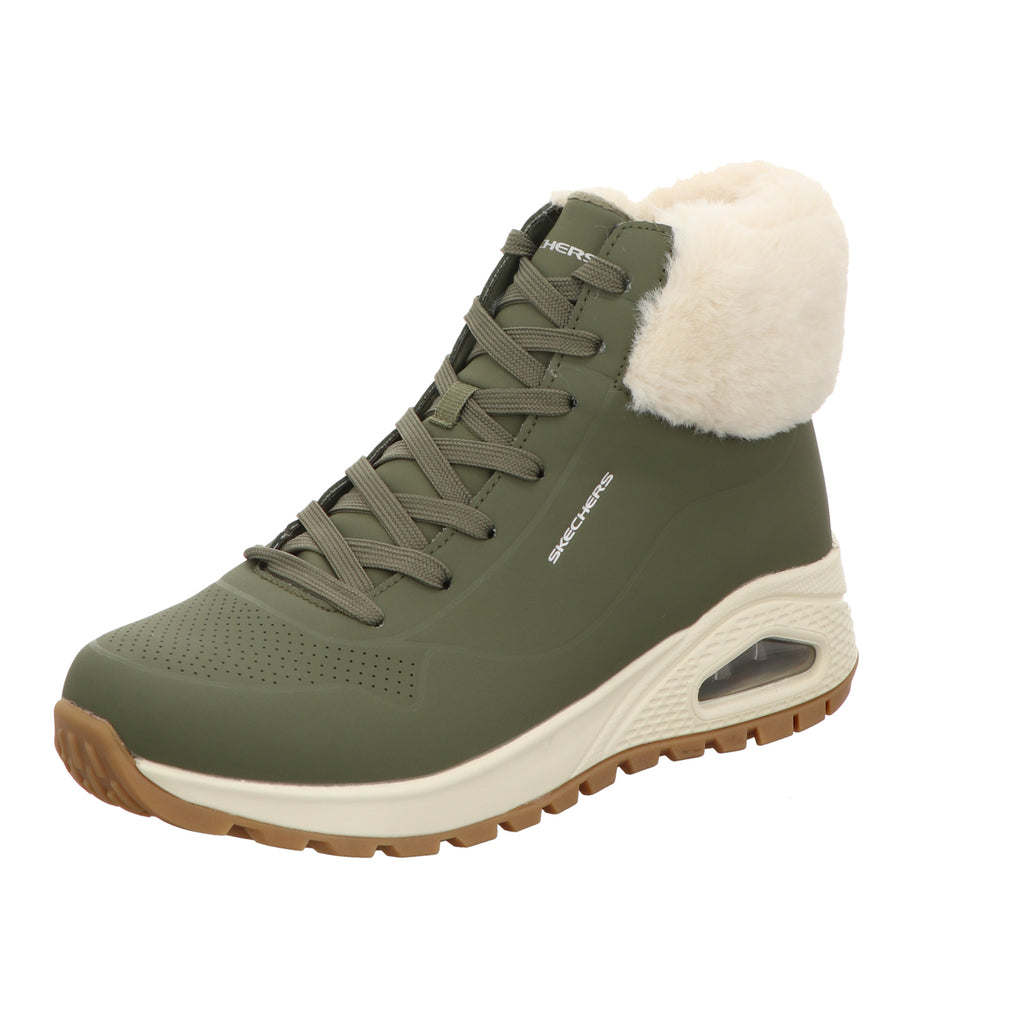 Dispo S/ Damen Schnürstiefel Uno Rugged Fall-Air in oliv