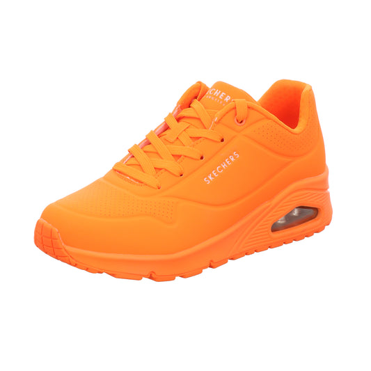 Skechers Damen Schnürschuh Uno - Night Shades in orange