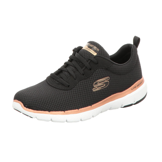 Skechers Damen Schnürschuh Flex Appeal 3.0 First Insight in schwarz
