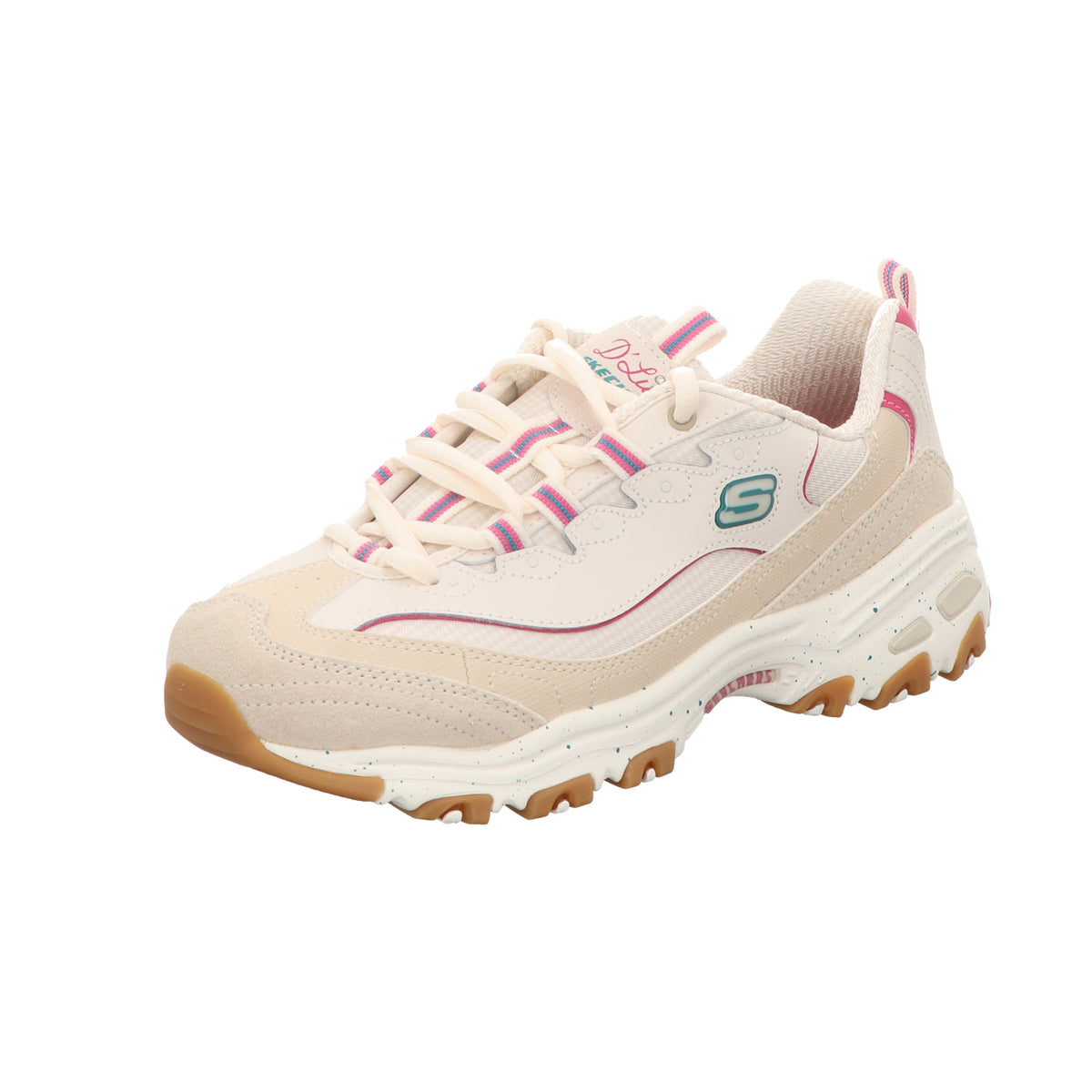 Skechers Damen Schnürschuh D'lites Bold Views in beige