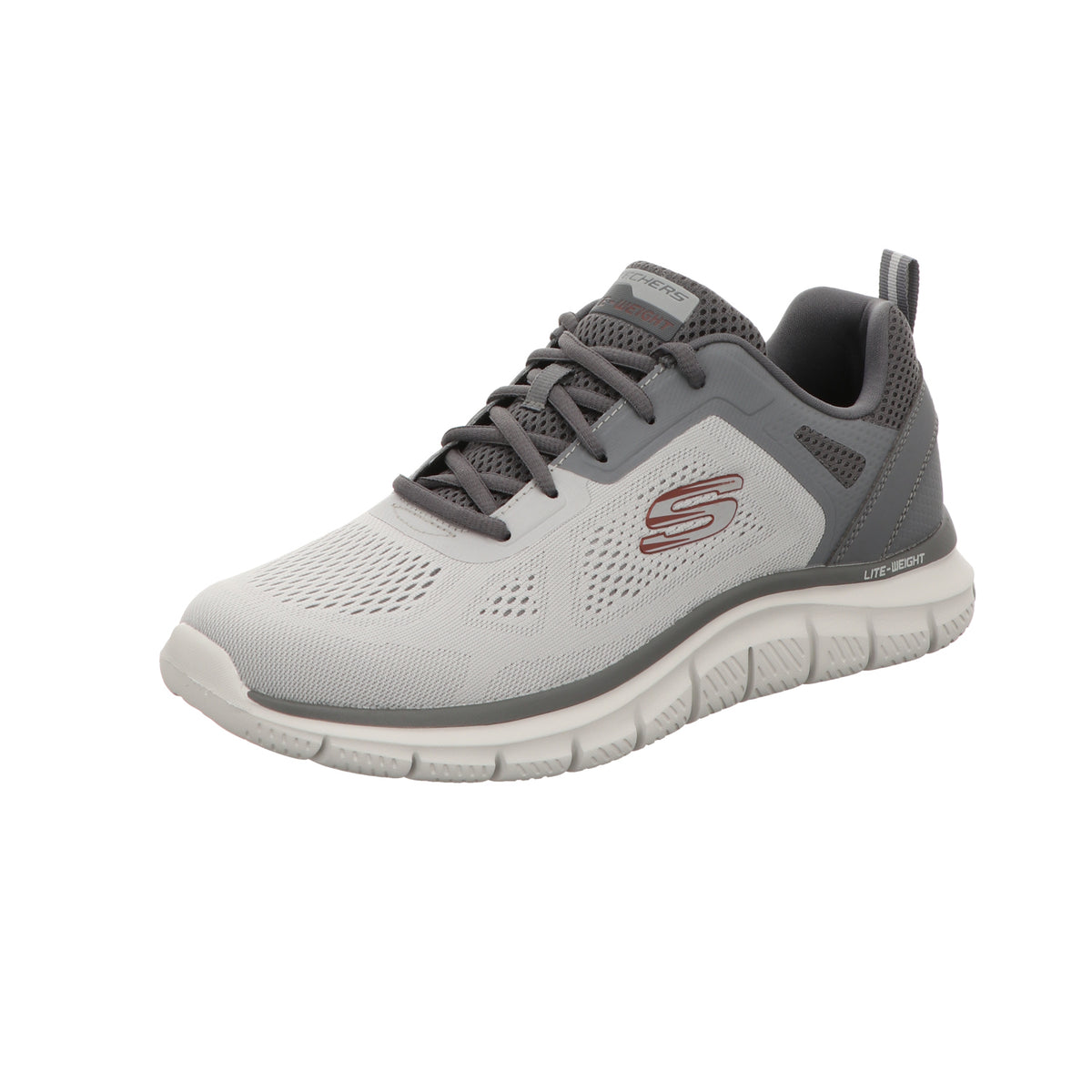 Skechers Herren Schnürschuh Track Broader in grau
