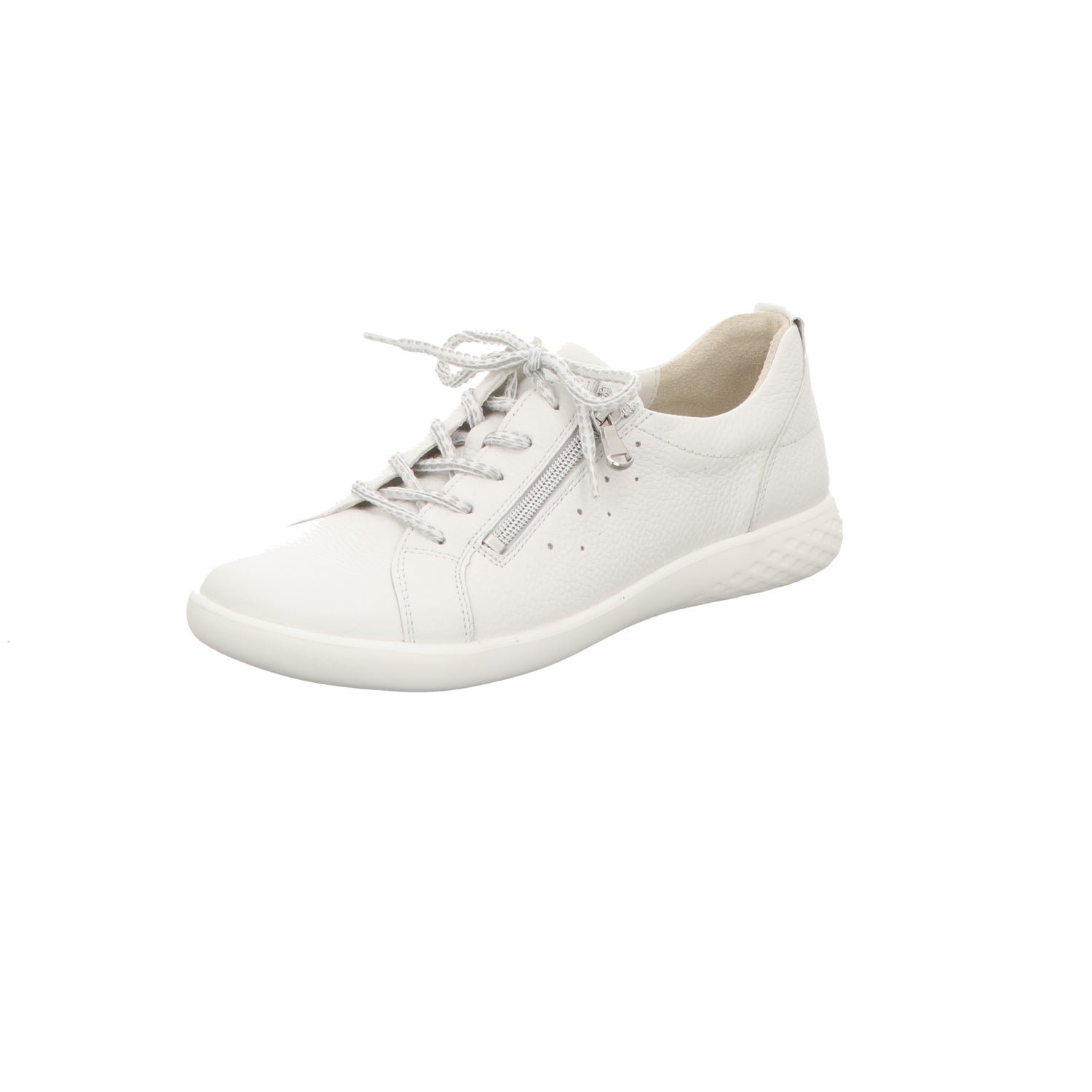 Waldläufer Damen Schnürschuh bequem H-Cloe in weiss