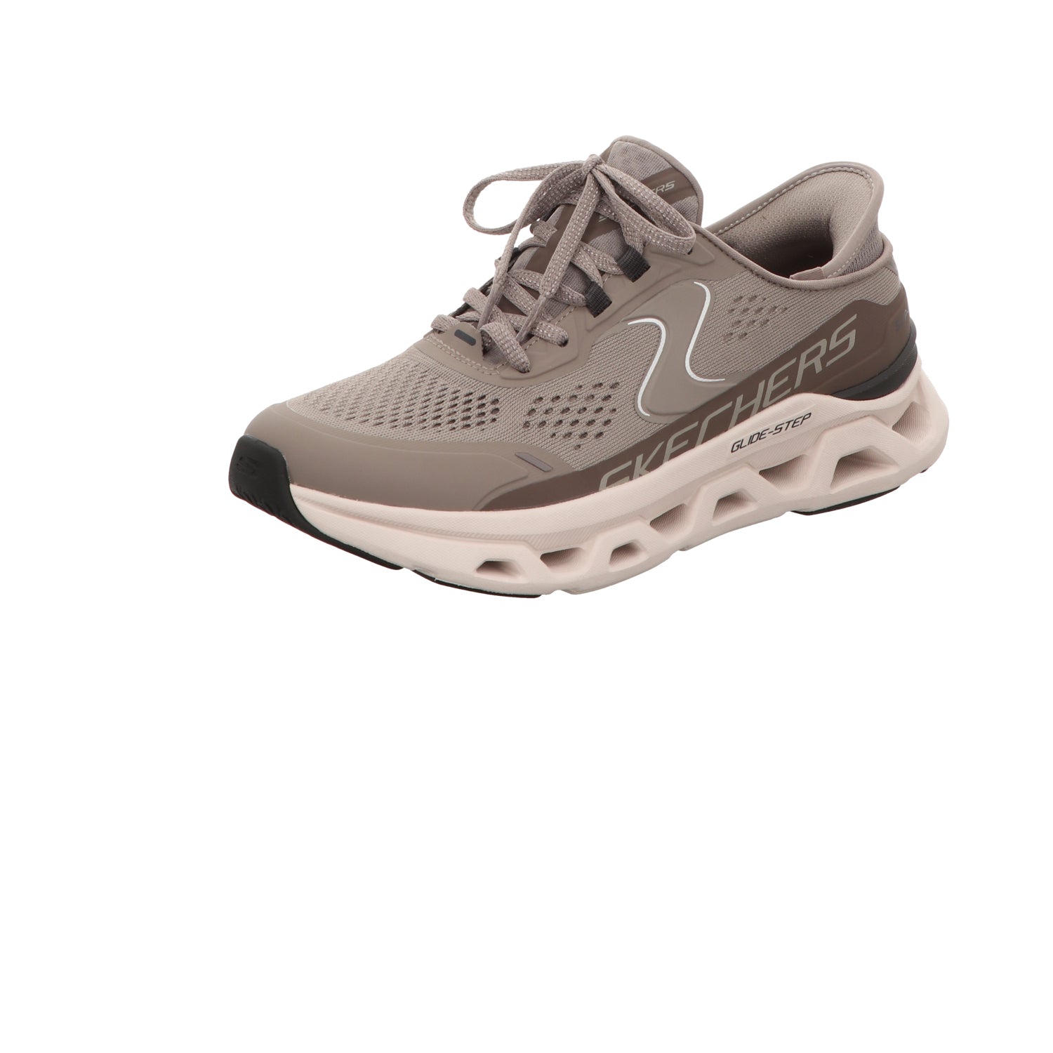 Skechers Damen Slipper Slip Ins Glide Altus in taupe