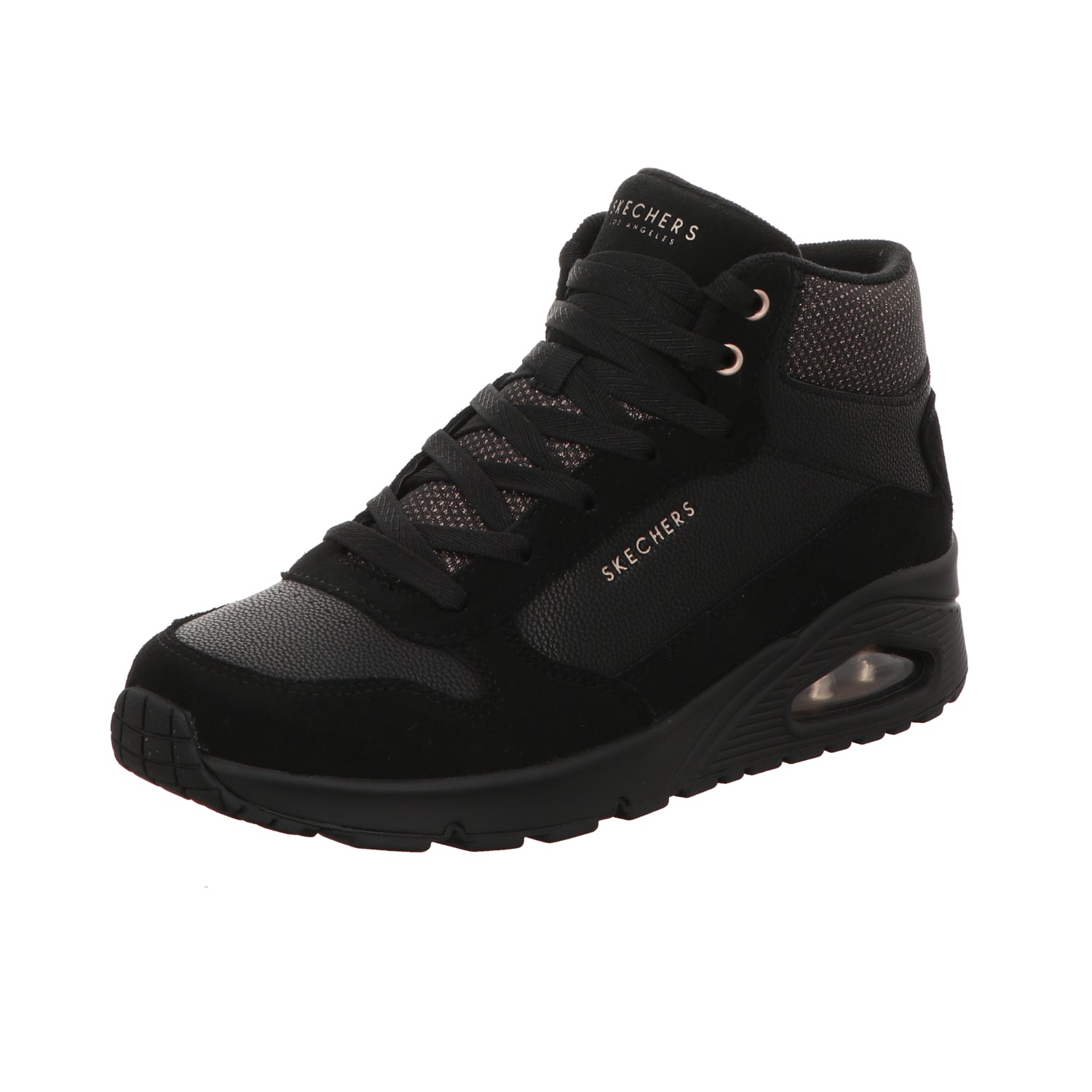 Skechers Damen Stiefel Uno Stacre Shine in schwarz