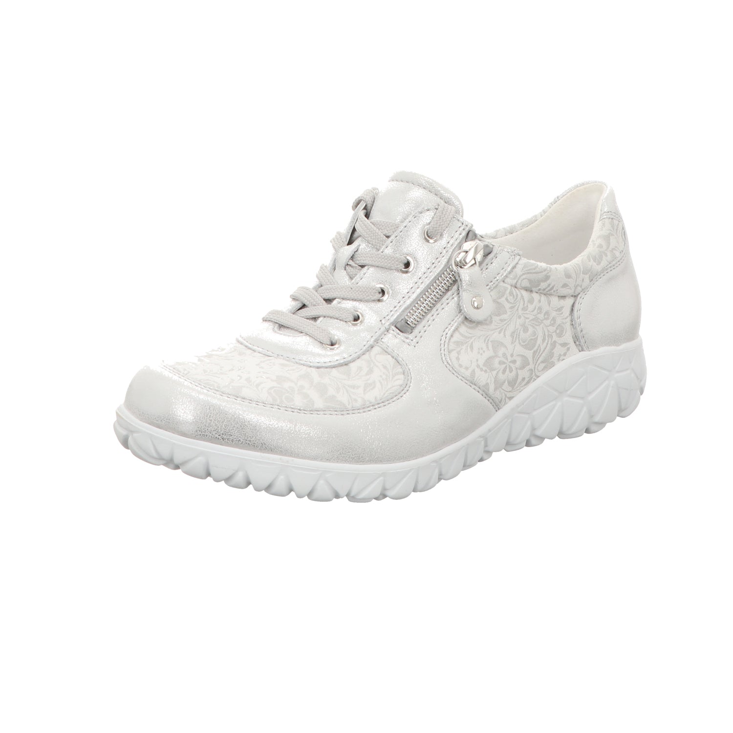 Waldläufer Damen Schnürschuh bequem Havy Soft in silber