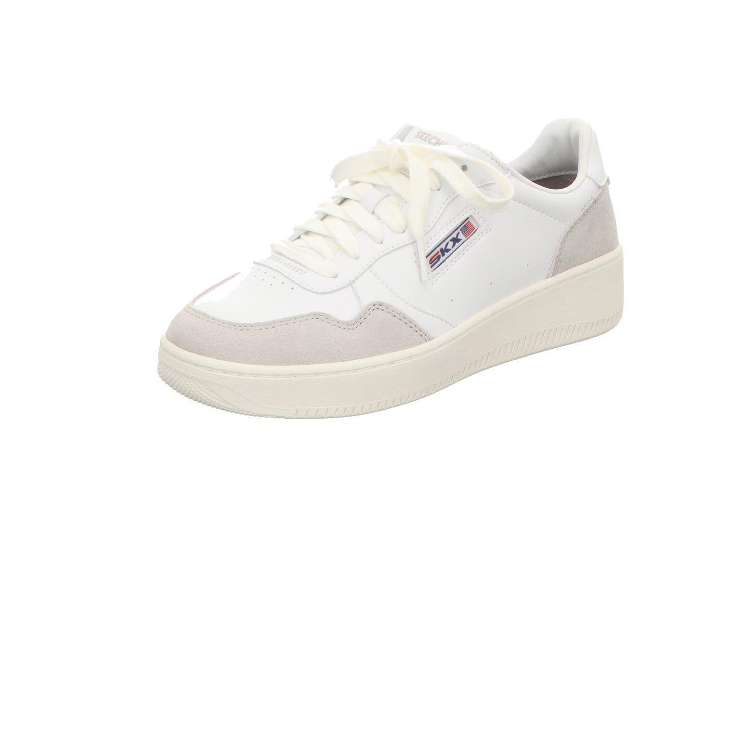 Skechers Damen Schnürschuh Court 2.0 On The Block in weiss