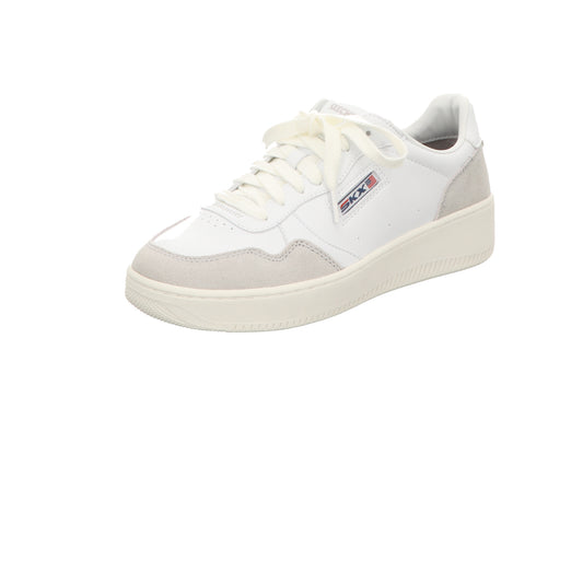 Skechers Damen Schnürschuh Court 2.0 On The Block in weiss