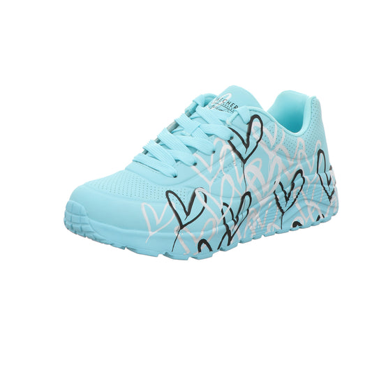 Skechers Damen Schnürschuh Goldcrown: Uno Lite in tuerkis