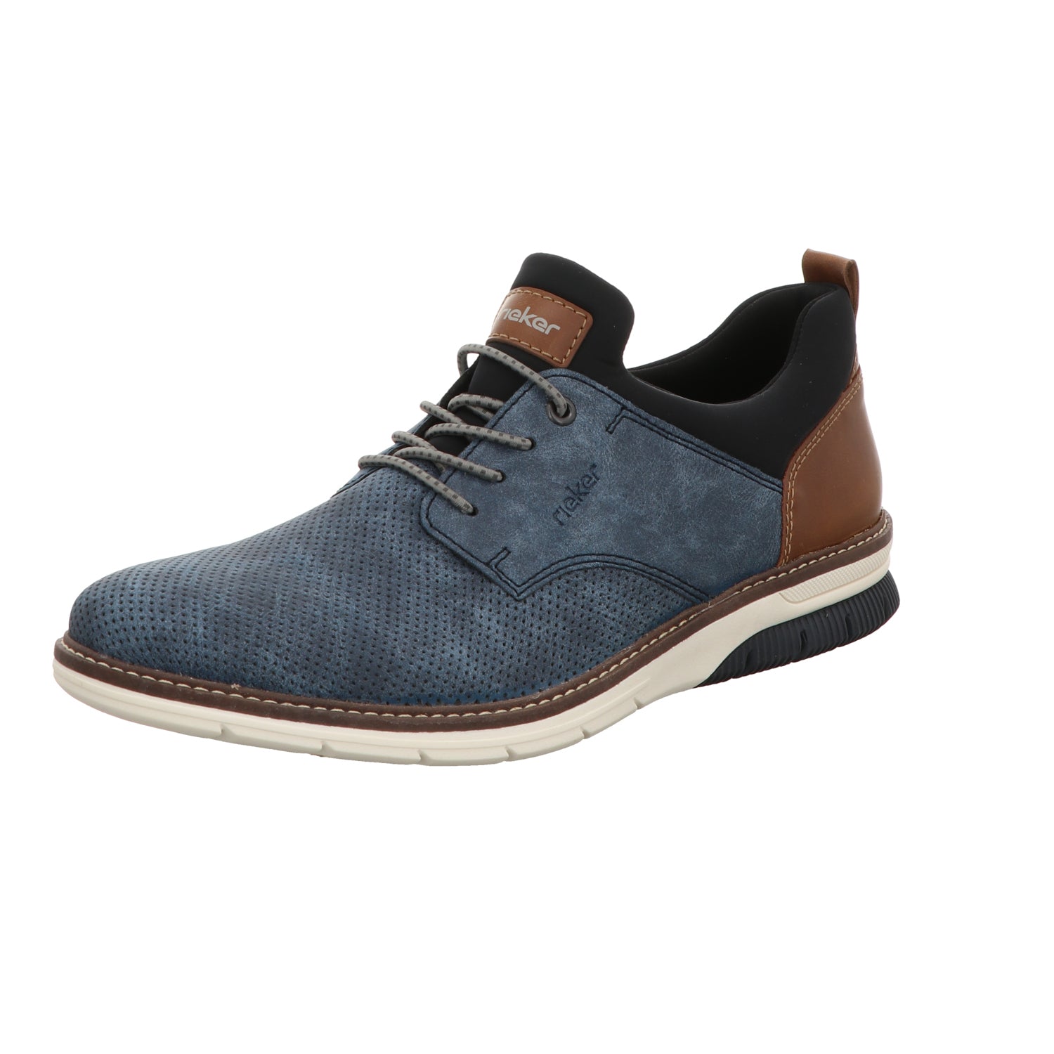 Rieker Herren Schnürschuh  in schwarz