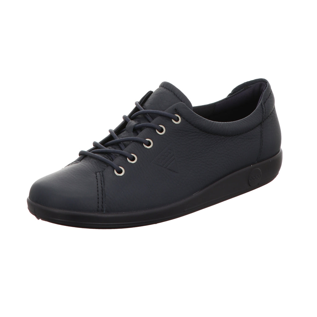 Ecco Damen Schnürschuh Soft 2.0 in blau