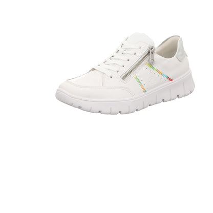 Rieker Damen Schnürschuh  in weiss