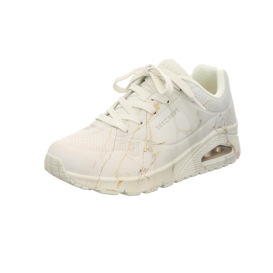 Skechers Damen Schnürschuh Uno Marbel Marvel in weiss