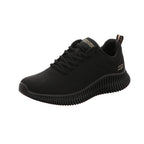 Skechers Damen Schnürschuh Bobs Geo How Marvelous in schwarz