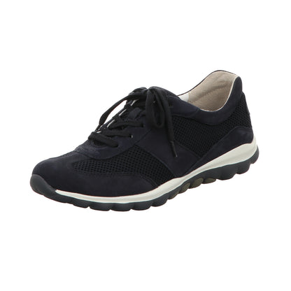 Gabor Damen Schnürschuh bequem Rolling Soft in dunkelblau