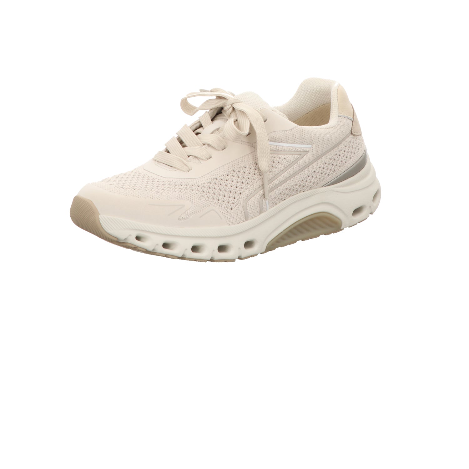 Gabor Damen Schnürschuh bequem Rolling Soft in beige