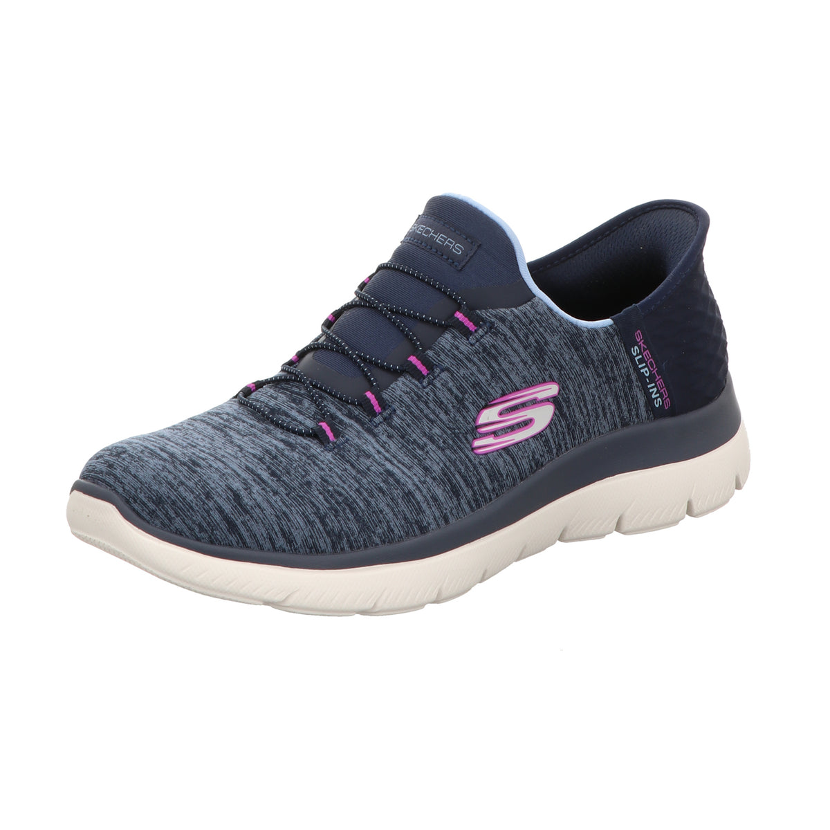 Skechers Damen Slipper Slip In- Dazzling Haze in blau