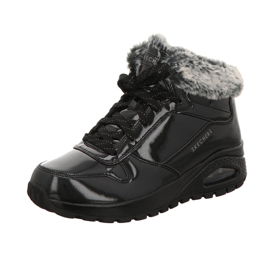 Skechers Damen Schnürstiefel Uno Rugged in schwarz