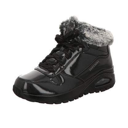 Skechers Damen Schnürstiefel Uno Rugged in schwarz