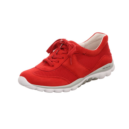 Gabor Damen Schnürschuh bequem Rolling Soft in rot