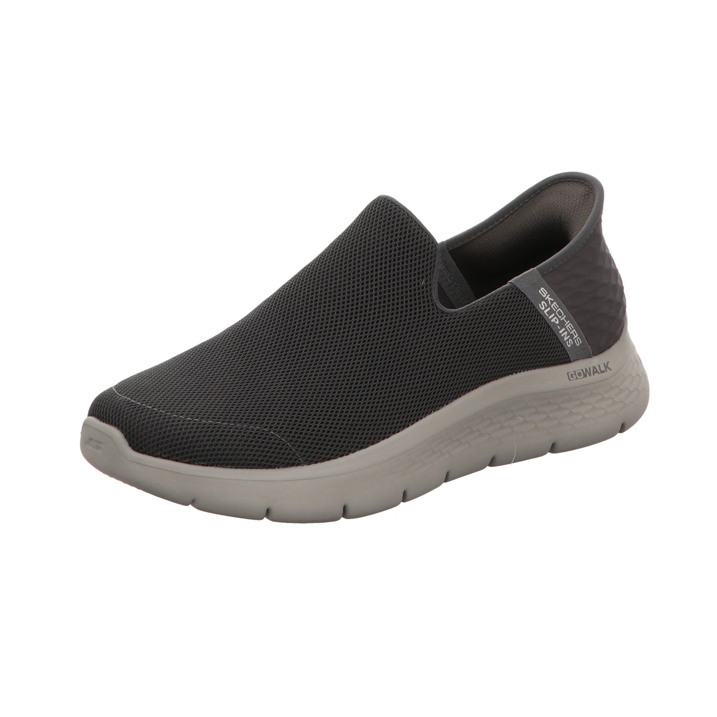 Skechers Herren Slipper Slip Ins Go Walk Flex in grau