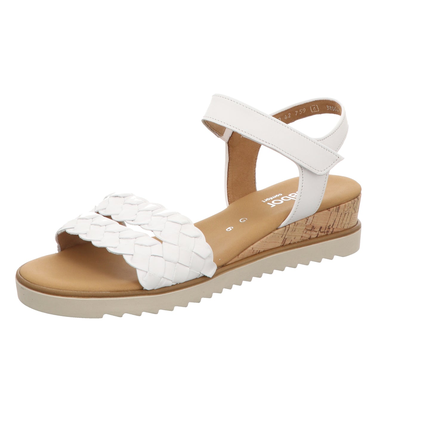 Gabor Damen Sandalette Genua in weiss